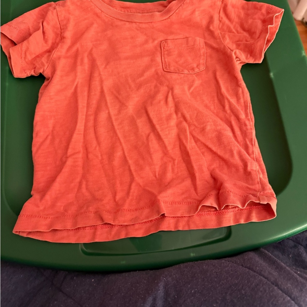 J. Crew Orange/Coral Short Sleeve Tee